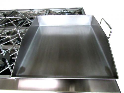 TIPO 22: ESTUFA TIPO ISLA CON FREIDORA DE ALTO RENDIMIENTO PLANCHA Y PARRILLA TIPO GRILL